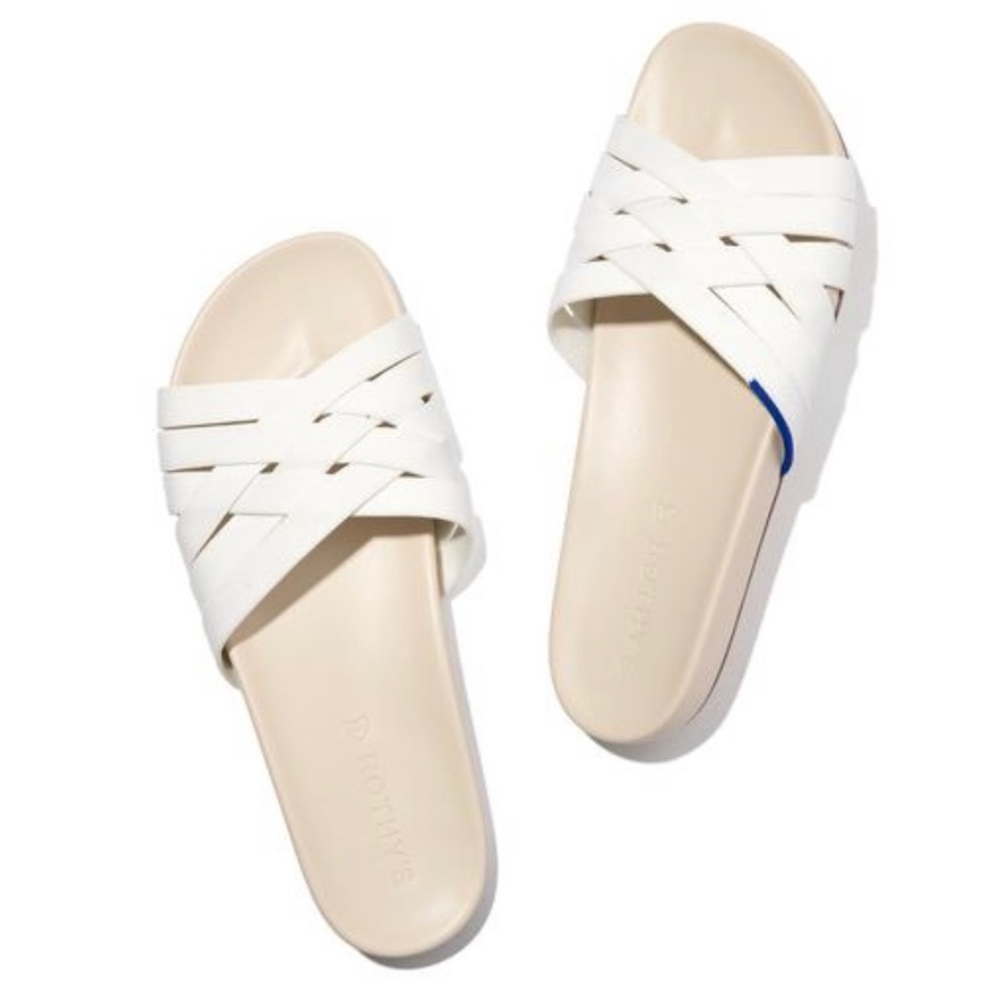 Rothy’s THE SLIDE in Cloud White